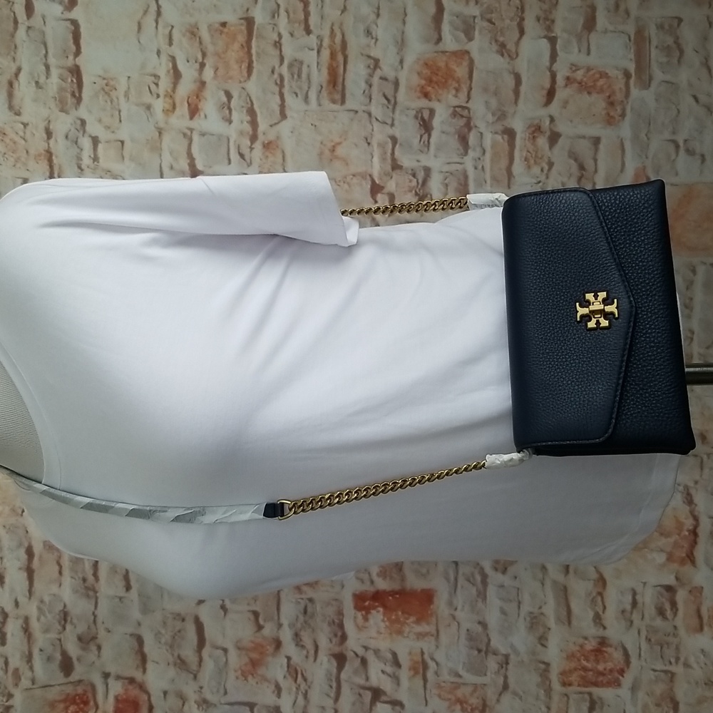 New Tory Burch Kira Leather Wallet-On-Chain - Picture 2 of 12
